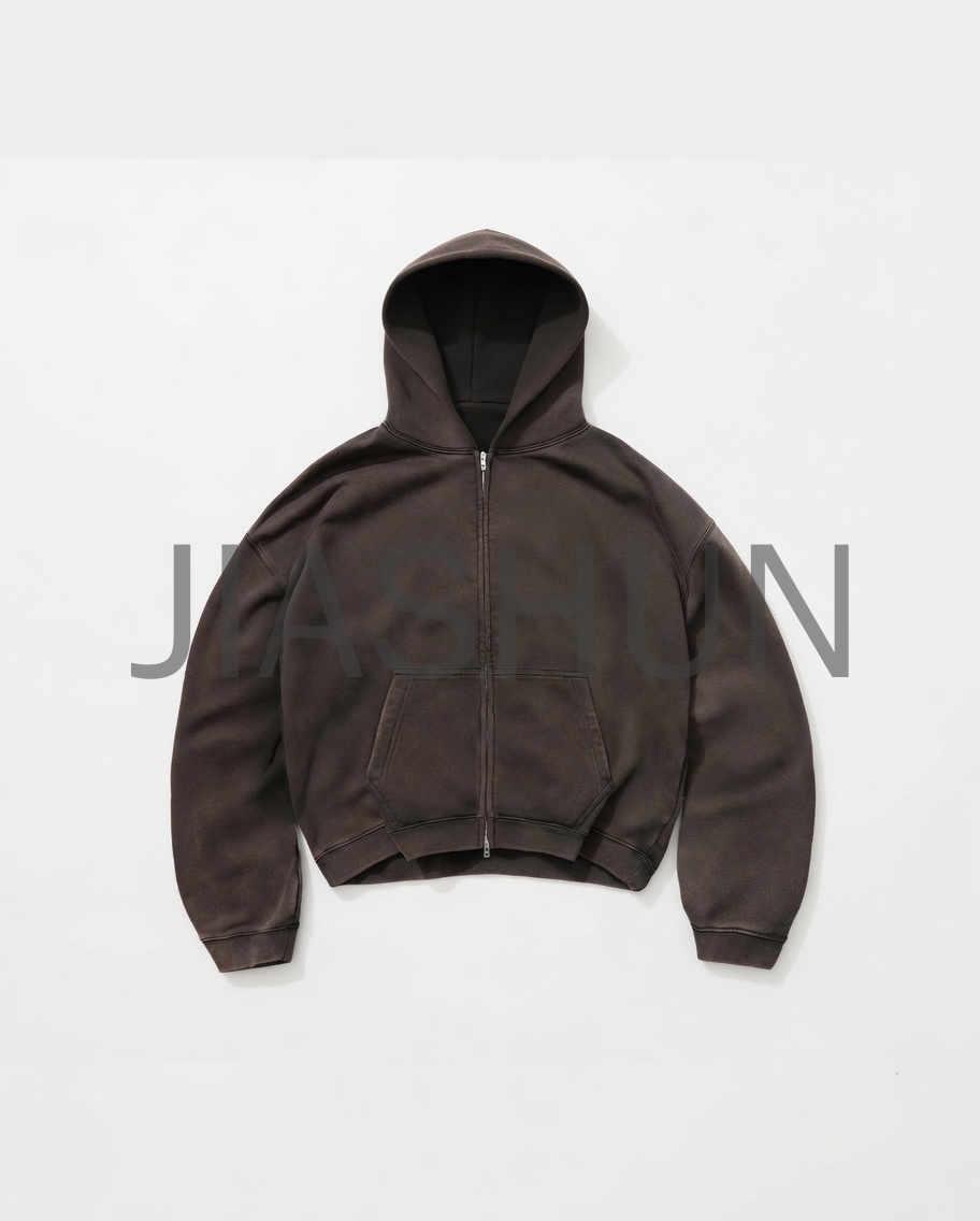 Custom Crop Vintage Hoodie · 450 gsm