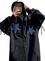 Custom Oversized Hooded Denim Jacket · 360 gsm