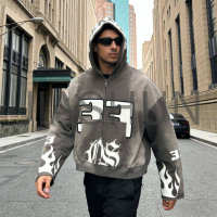 Custom Oversized Hooded Streetwear Jacket · 350 gsm · Vintage wash