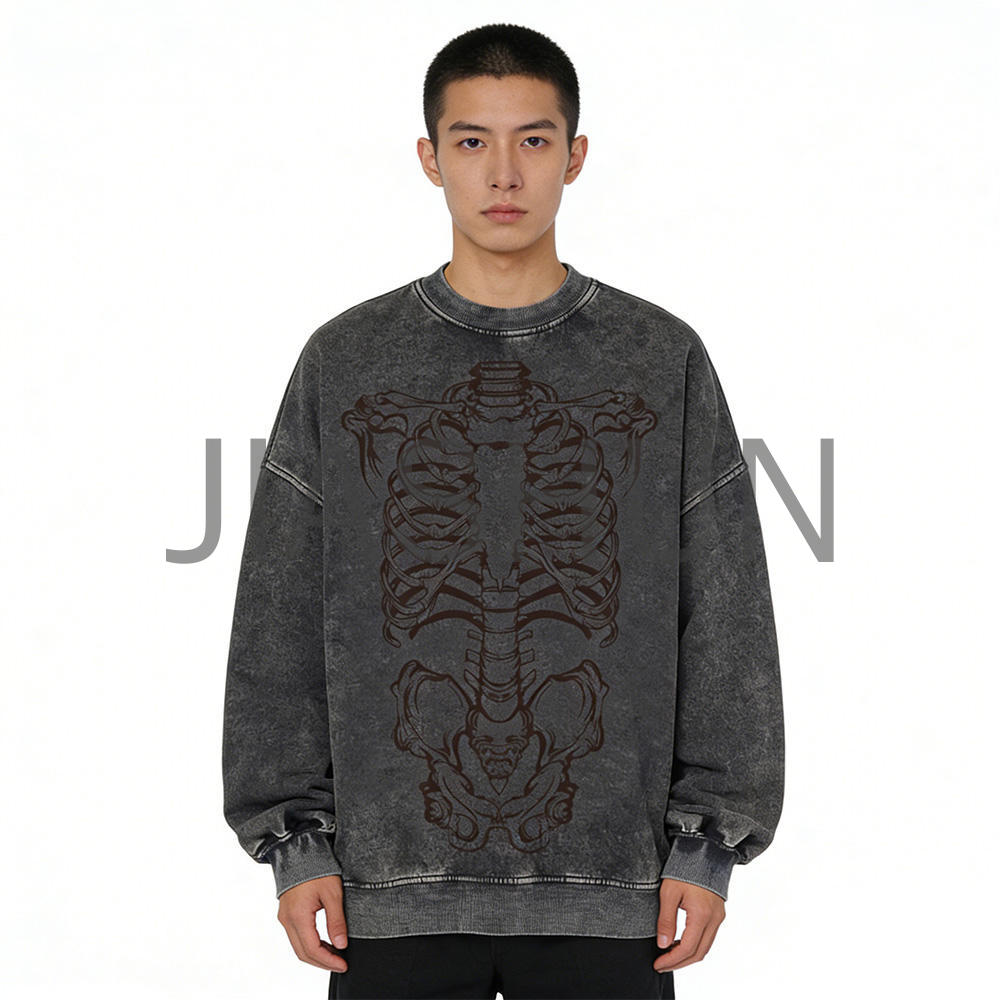 Custom Oversized Vintage Sweatshirt · 320 gsm · Vintage wash