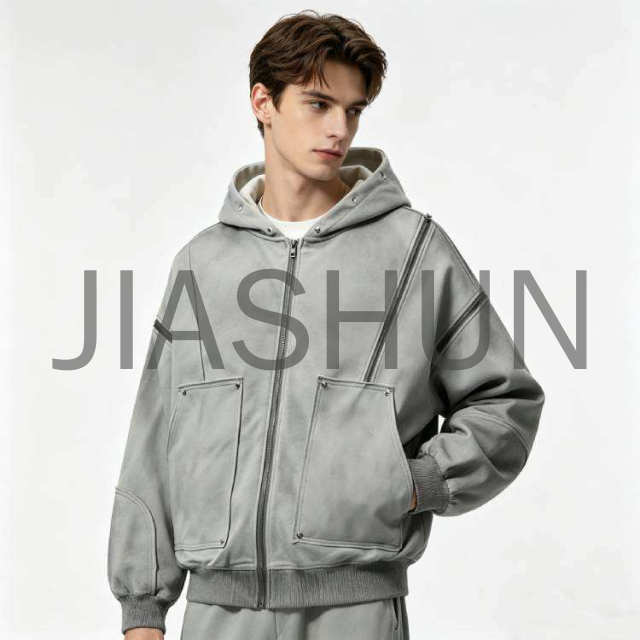 Custom Oversized Hooded Streetwear Jacket