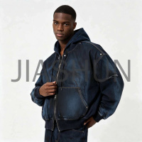 Custom Oversized Vintage Denim Jacket · 360 gsm