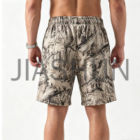 New Arrival Camo Men Elastic Drawstring Casual Sports Shorts