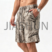 New Arrival Camo Men Elastic Drawstring Casual Sports Shorts