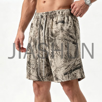 New Arrival Camo Men Elastic Drawstring Casual Sports Shorts