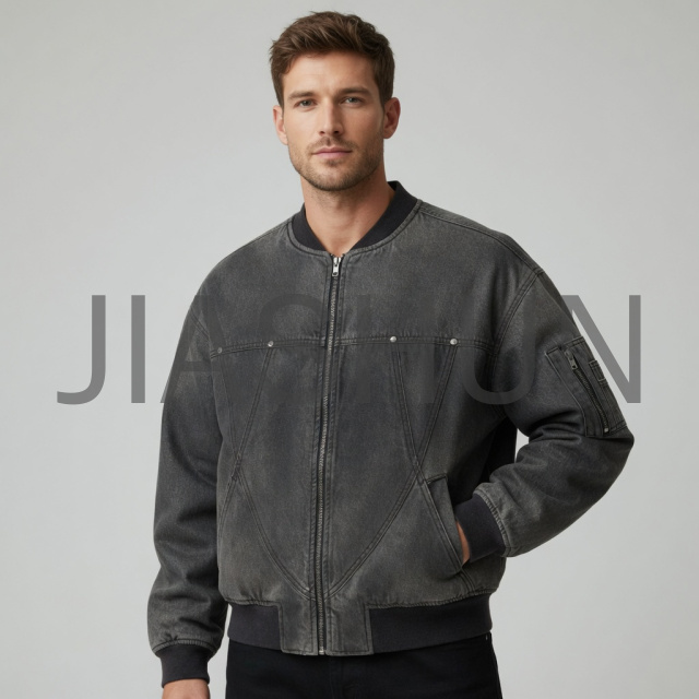 Washed Vintage Bomber Jacket