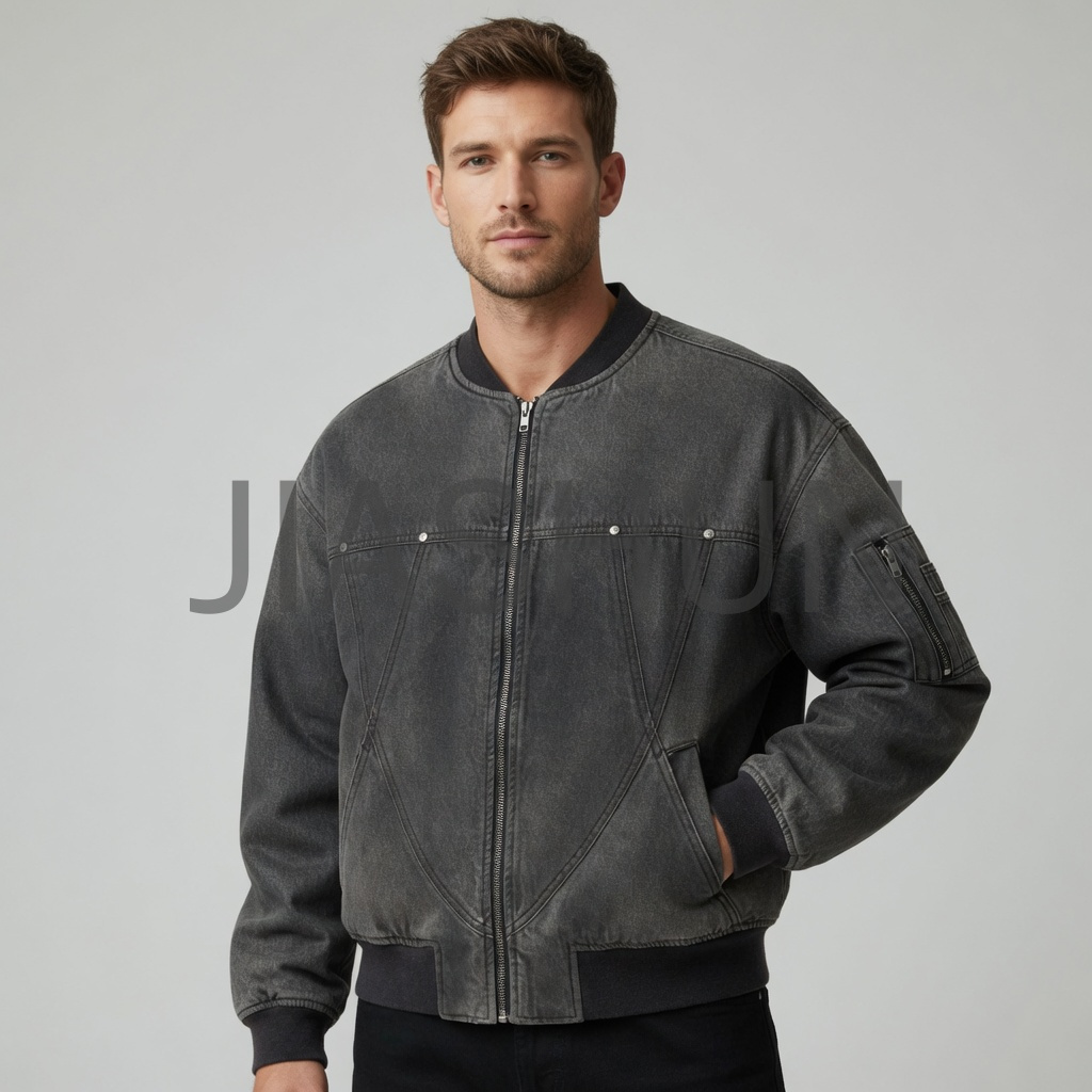 Washed Vintage Bomber Jacket