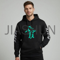 Graffiti Graphic Print Pullover Hoodie