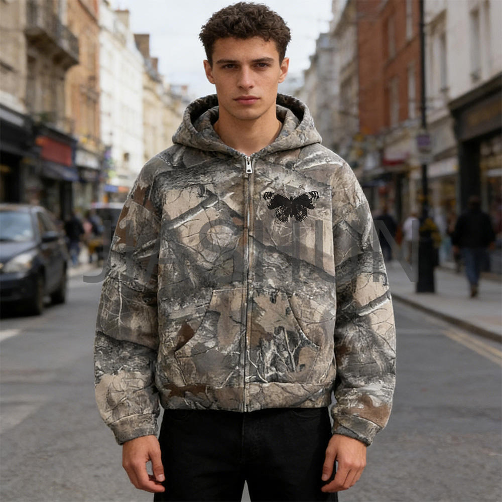 Custom Oversized Camo Hoodie · 400 gsm · Embroidery