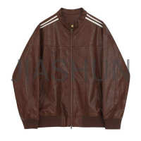 Custom Vintage Zip-Up Leather Jacket · 400 gsm