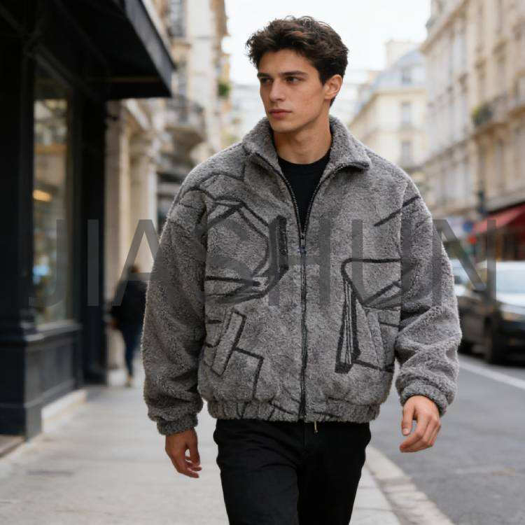 Custom Zip-Up Winter Streetwear Jacket · 440 gsm