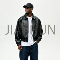 Custom Zip-Up Leather Jacket · 400 gsm