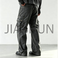 Mens Casual Heavyweight Multi Pocket Cargo Pants