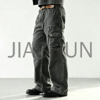 Mens Casual Heavyweight Multi Pocket Cargo Pants