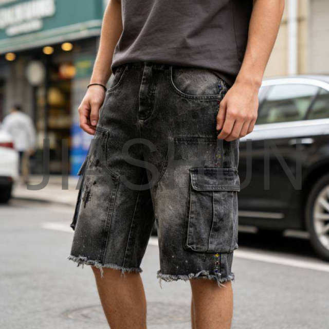 Custom Denim Shorts · Vintage wash