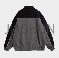 Rivet Contrast Collar Jacket