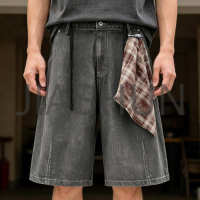 Custom Vintage Denim Shorts · 350 gsm