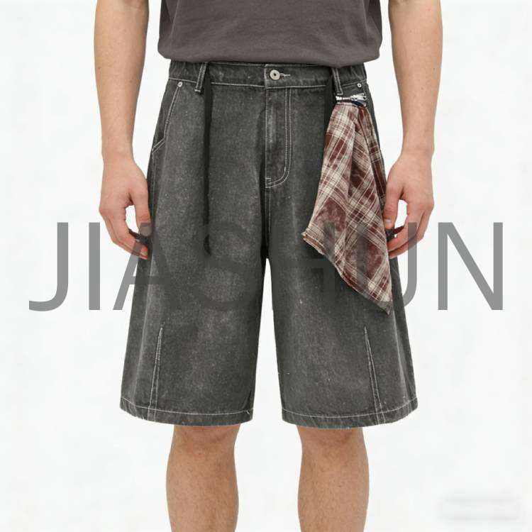 Custom Vintage Denim Shorts · 350 gsm
