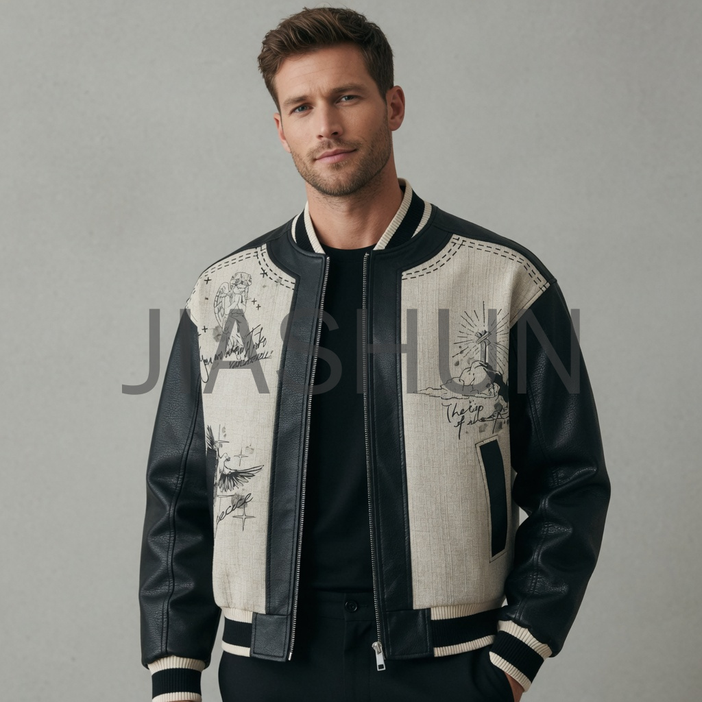 Vintage Graphic Varsity Jacket