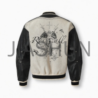 Vintage Graphic Varsity Jacket
