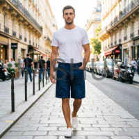 Custom Denim Shorts · 350 gsm