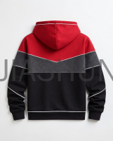 Geometric Panel Hooded Jacket