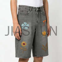 Custom Vintage Denim Shorts · 350 gsm · Embroidery