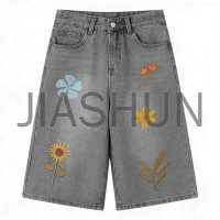 Custom Vintage Denim Shorts · 350 gsm · Embroidery