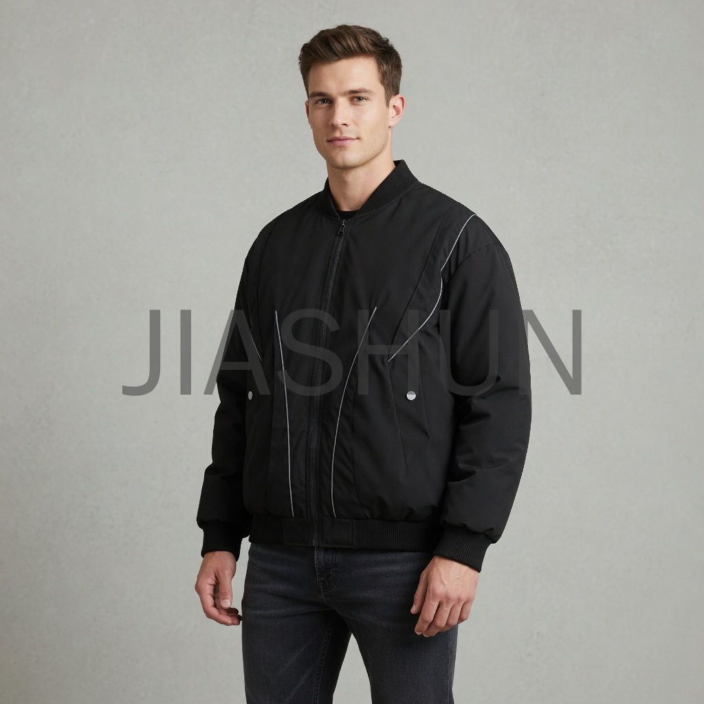 Stitched Padded Bomber Jacket