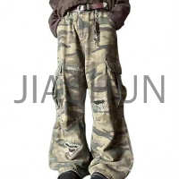 Custom Camo Washed Denim · 350 gsm
