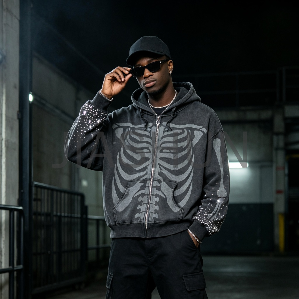 Custom Oversized Vintage Streetwear Jacket · 460 gsm