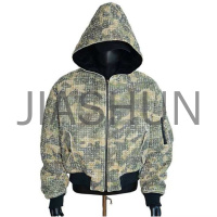 Custom Camo Hooded Padded Jacket · 460 gsm