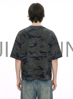 Custom Oversized Camo Boxy T-Shirt · 260 gsm