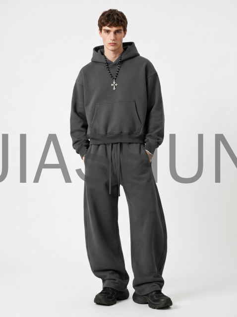 Custom Crop Oversized Hoodie Set