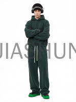 Custom Crop Vintage Hoodie Set · 390 gsm