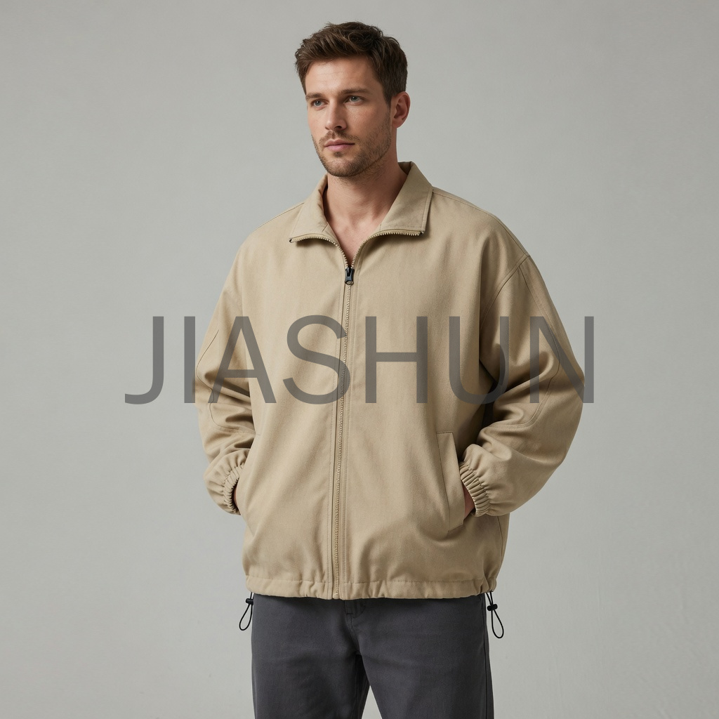 Oversized Full Zip Coach Jacket