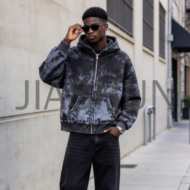 Custom Crop Oversized Hoodie · Vintage wash