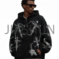 Custom Oversized Hooded Streetwear Jacket · 320 gsm