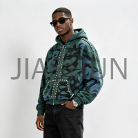 Custom Oversized Hooded Streetwear Jacket · 390 gsm