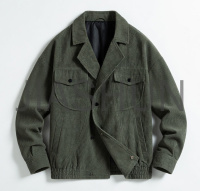 Waffle Texture Oversized Shirt Jacket