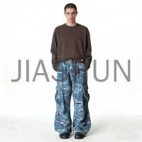Custom Camo Washed Denim · 380 gsm
