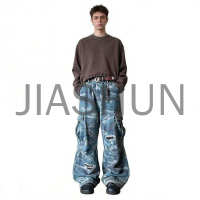 Custom Camo Washed Denim · 380 gsm