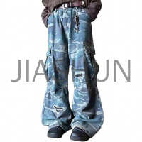 Custom Camo Washed Denim · 380 gsm