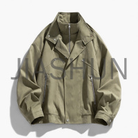 Olive Green Oversized Multi-Zip Jacket