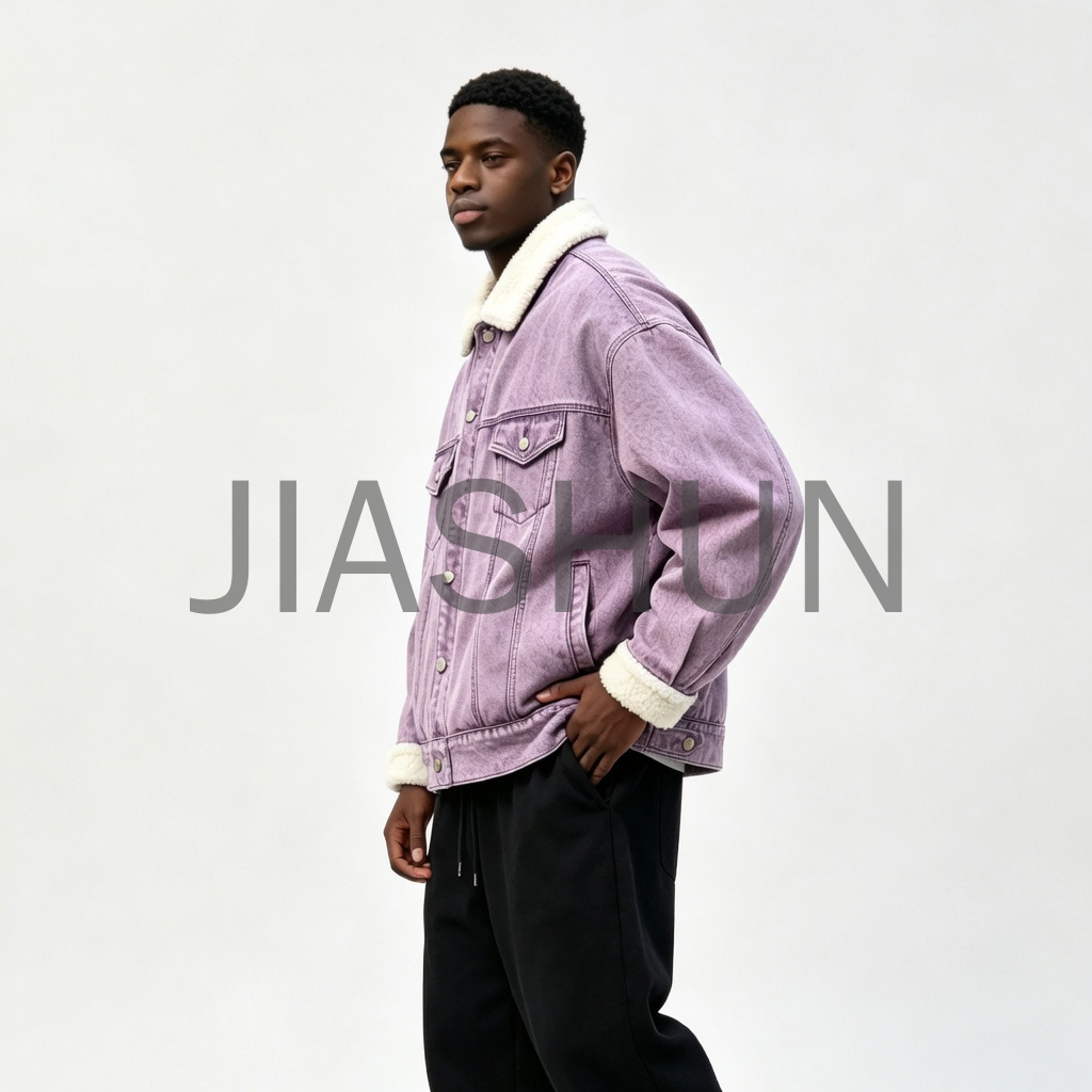 Custom Oversized Vintage Denim Jacket · 400 gsm · Vintage wash