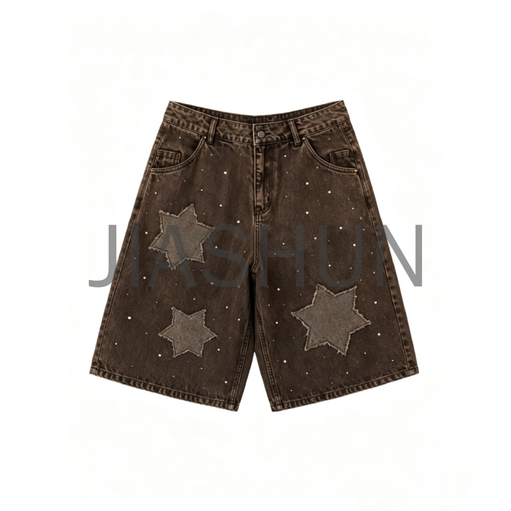 Custom Vintage Denim Shorts · 380 gsm