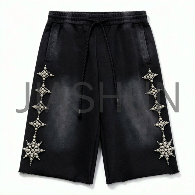 Custom Streetwear Shorts · Vintage wash · Embroidery