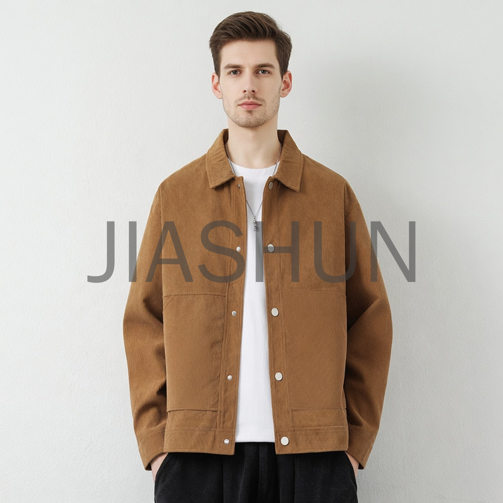 Oversized Corduroy Shirt Jacket