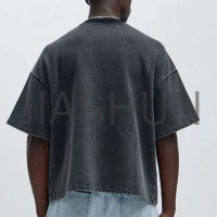 Custom Crop Oversized Boxy T-Shirt · 270 gsm · Vintage wash