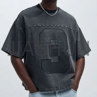 Custom Crop Oversized Boxy T-Shirt · 270 gsm · Vintage wash
